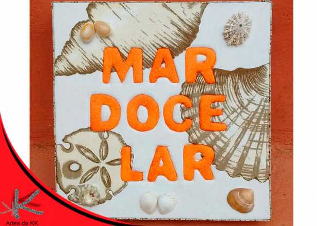 Quadro Mar Doce Lar