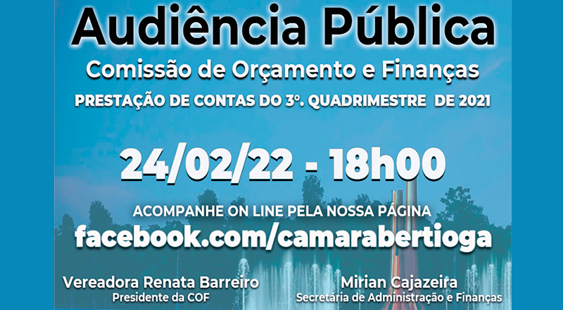 Audiência Pública  -  Câmara Bertioga