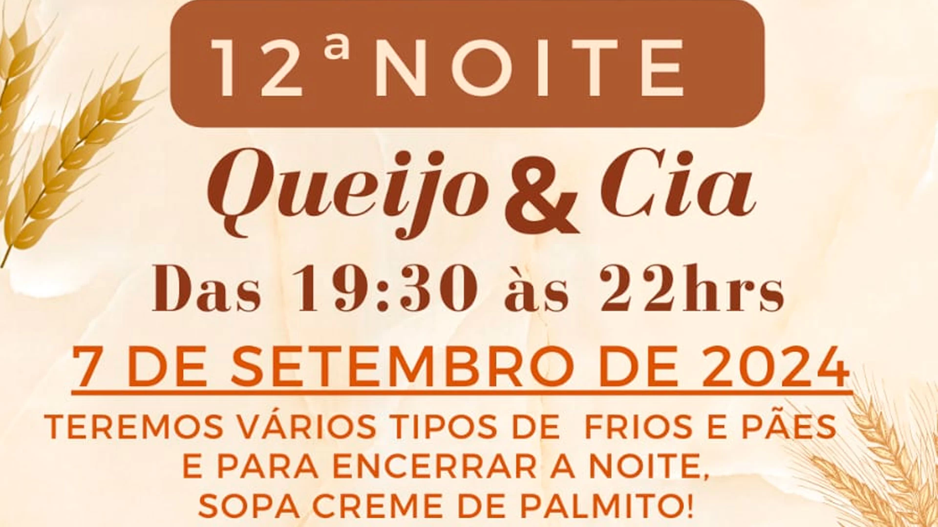 12º Noite Queijo & Cia