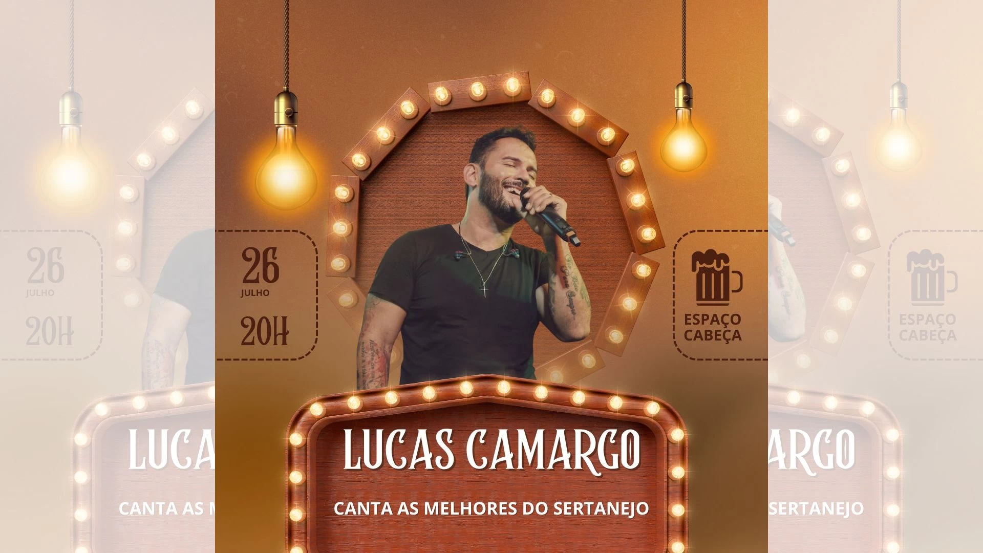 Lucas Camargo no Espaço cabeça