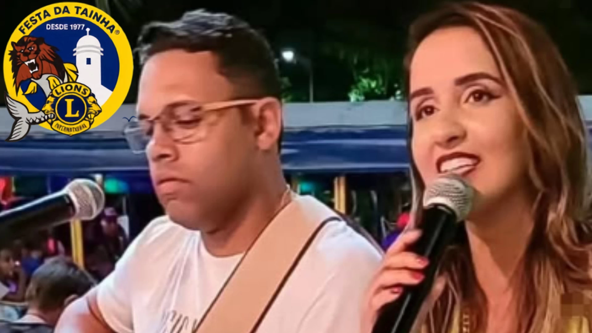 Talita e Cristiano na 49ªFesta da Tainha