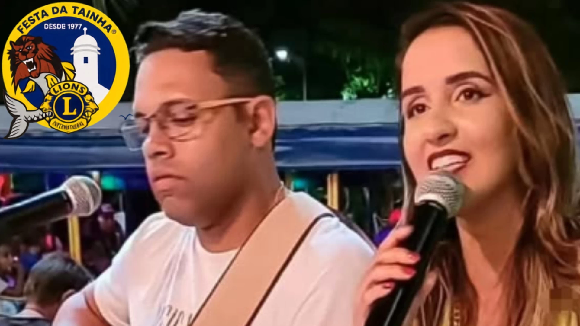 Talita e Cristiano na 49ªFesta da Tainha